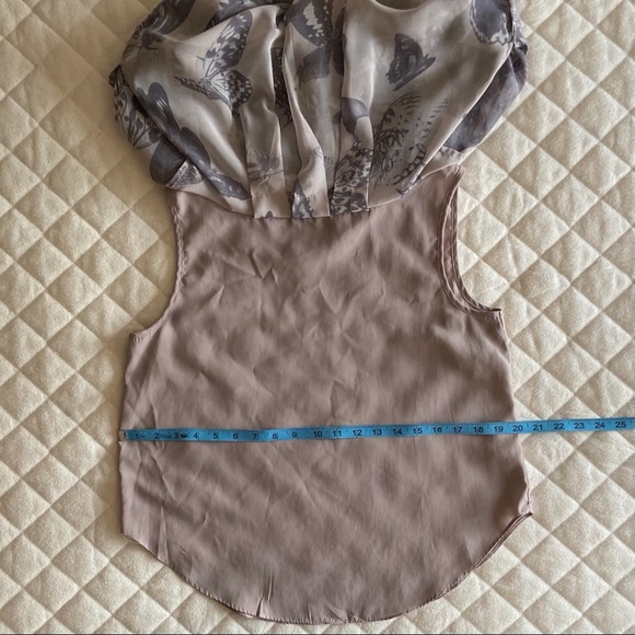 🦋 Ted Baker London, Capra Butterfly Batwing Ruffled Blouse - Picture 14 of 16